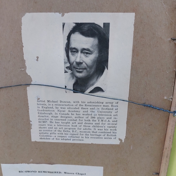 Michael Duncan Minoru Chapel Limited edition Delta British Columbia - Picture 4 of 4